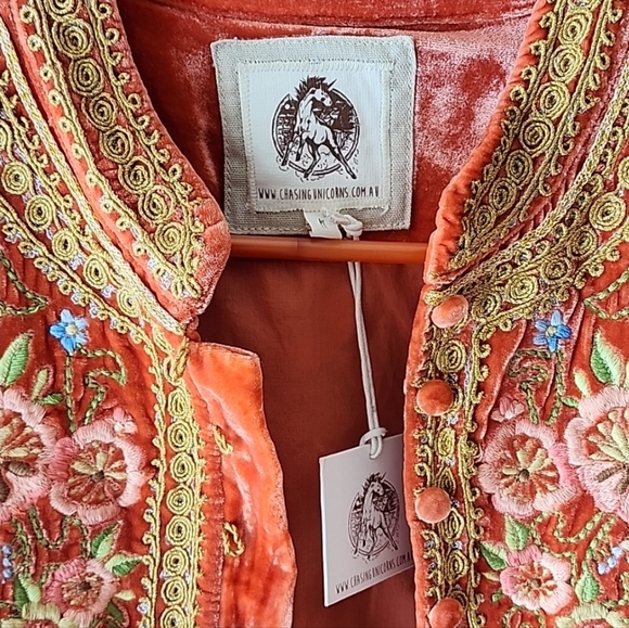 Chasing Unicorns Dark Horse Velvet Jacket - Picture 8 of 12